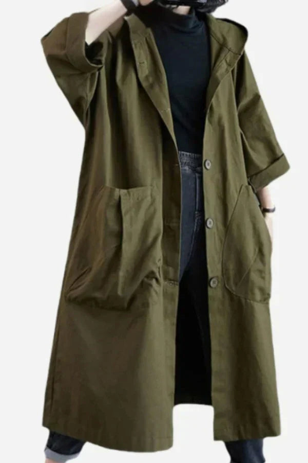 Zilo™ | Veste de pluie Bordeaux surdimensionnée 