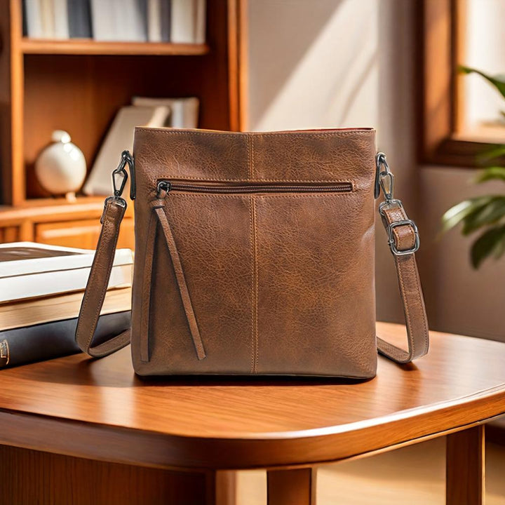 Lina | Sac à bandoulière vintage à motif échecs 