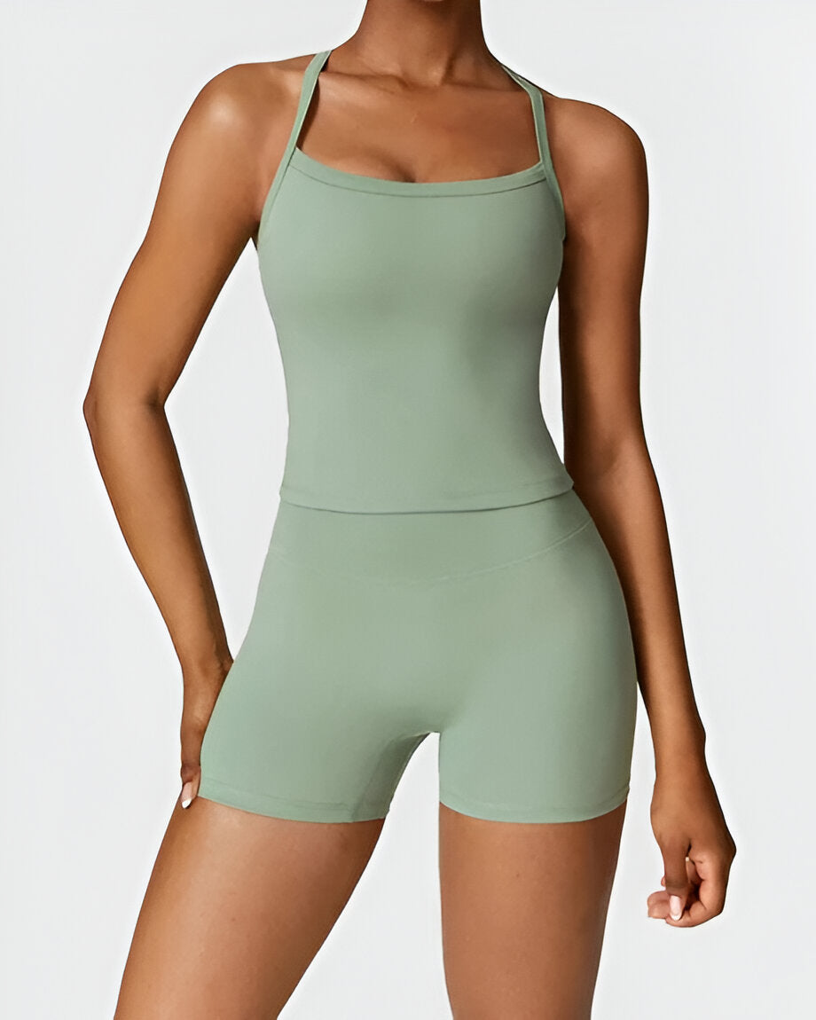 Elin™ | Seamless Fit Shorts & Tank Set