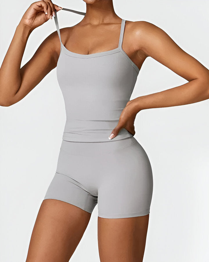 Elin™ | Seamless Fit Shorts & Tank Set