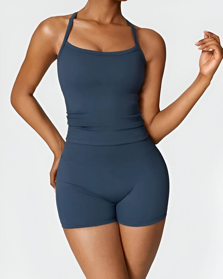 Elin™ | Seamless Fit Shorts & Tank Set