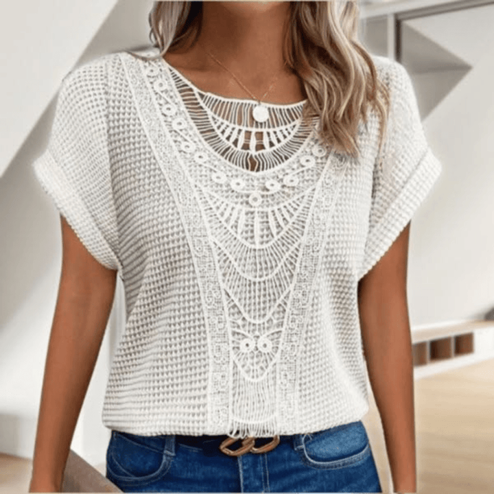 Karin - Blouse en dentelle élégante 