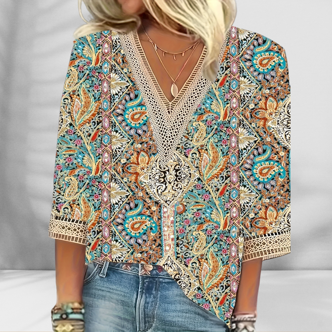 Alis - Blouse Bohème Élégante 