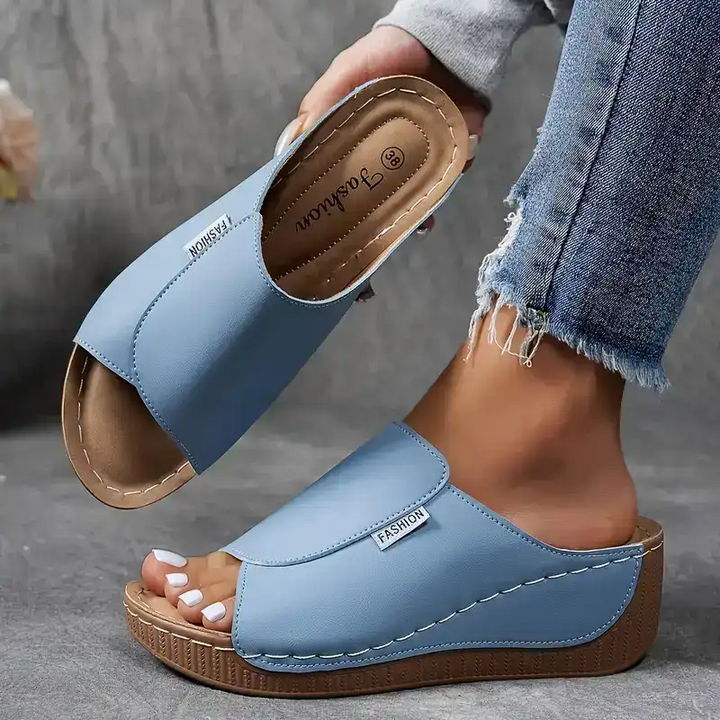 Sandales confortables pour femmes - Confortables, soutien de la voûte plantaire, amorti à chaque pas 
