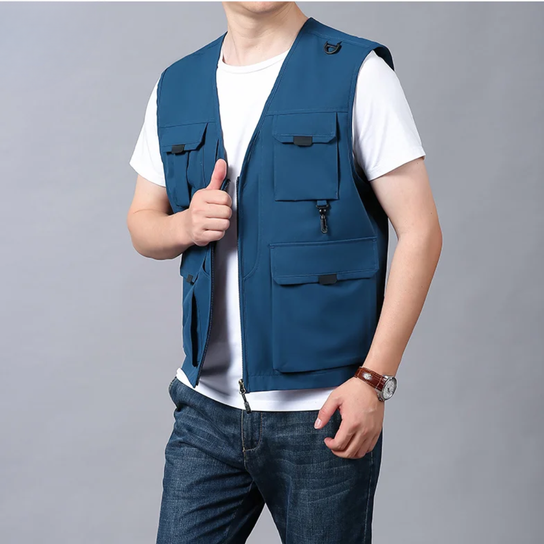 Cristiano™ | Breathable Cargo Vest with Multiple Pockets