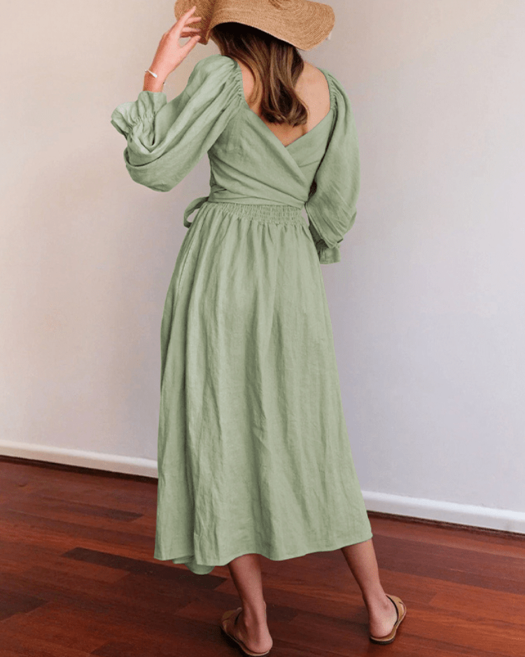 Tana | ROBE FRANÇAISE AVEC MANCHES VOLANTÉES 