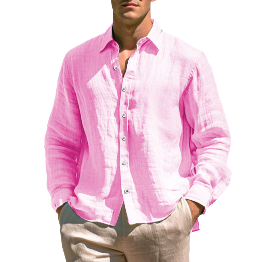 Chemise en lin décontractée 