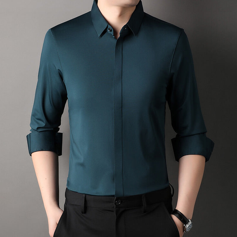 Chemise extensible sans plis 