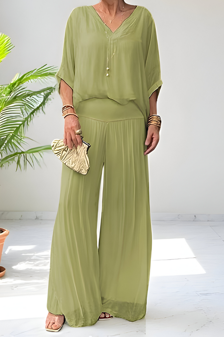 Hennie™ | Combinaison élégante avec jambes larges 