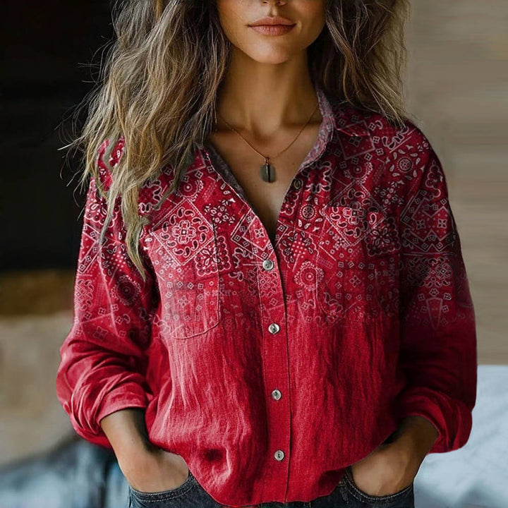 Valentina - Blouse Vintage Élégante 