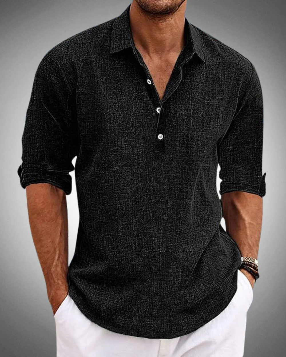 Chemise en coton classique Sabbio 