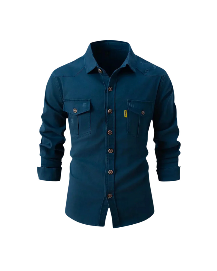 Chemise en denim décontractée 