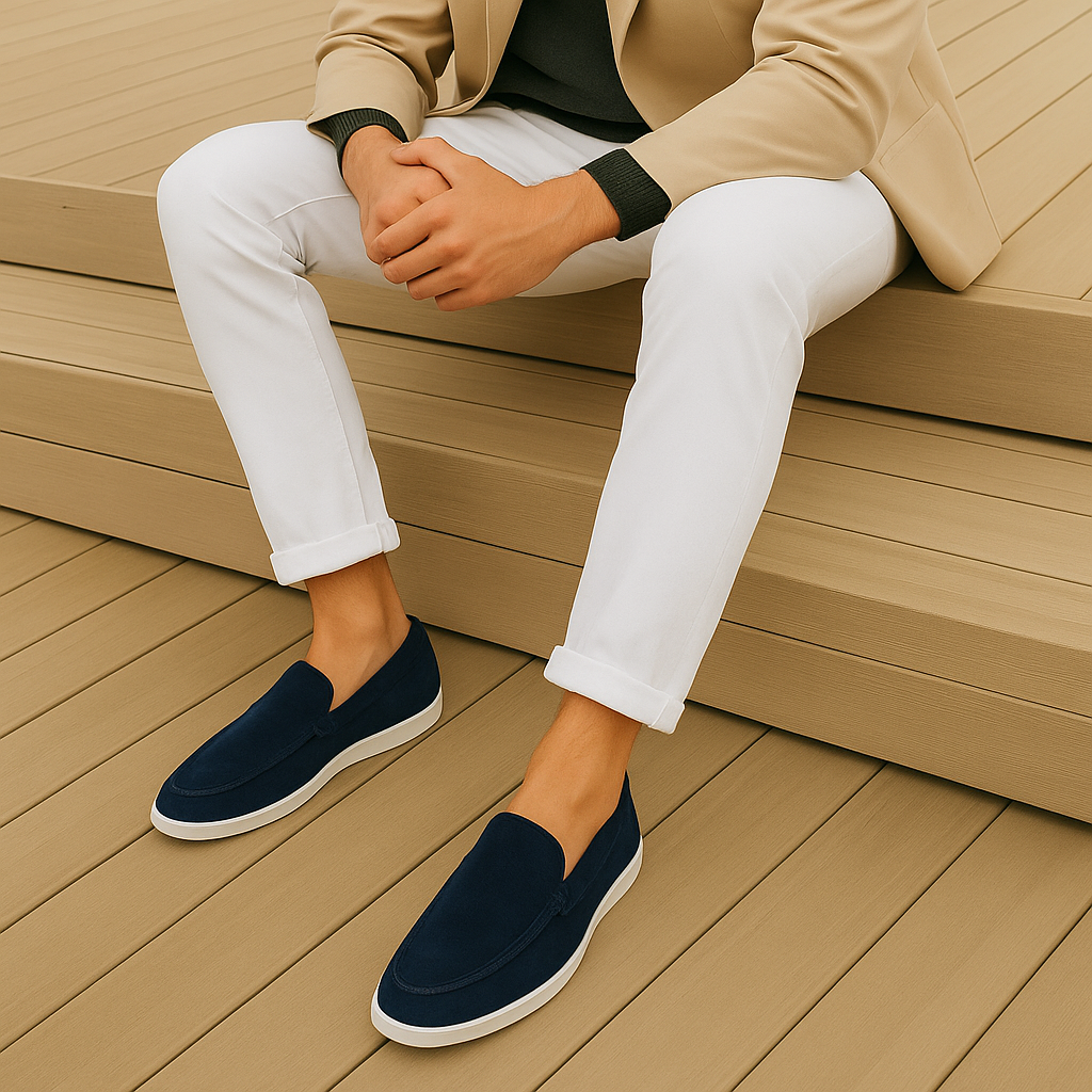 Mocassins en daim élégants 