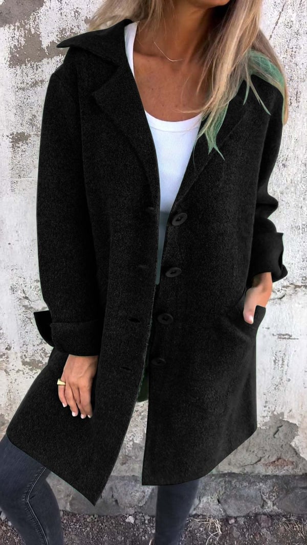 Teni™ | Manteau long décontracté élégant avec poches pratiques 