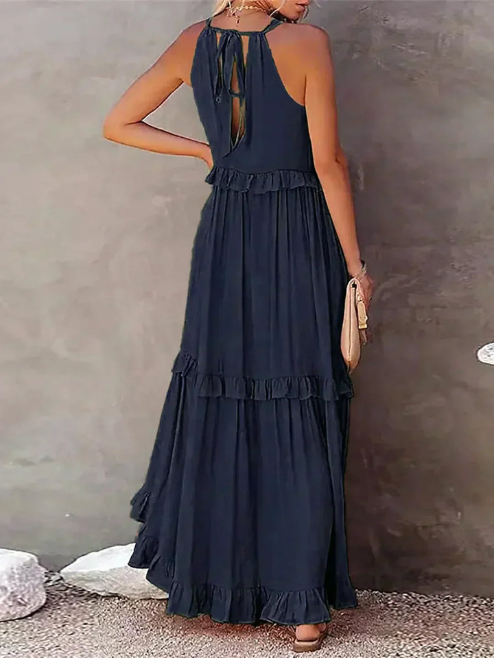 ANETA™ | Robe sans manches à volants élégante 