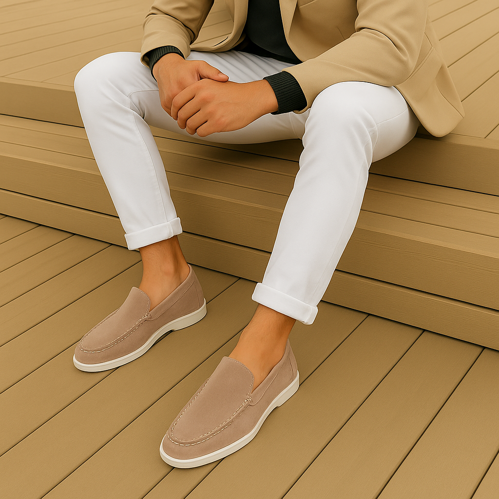Mocassins en daim chic 