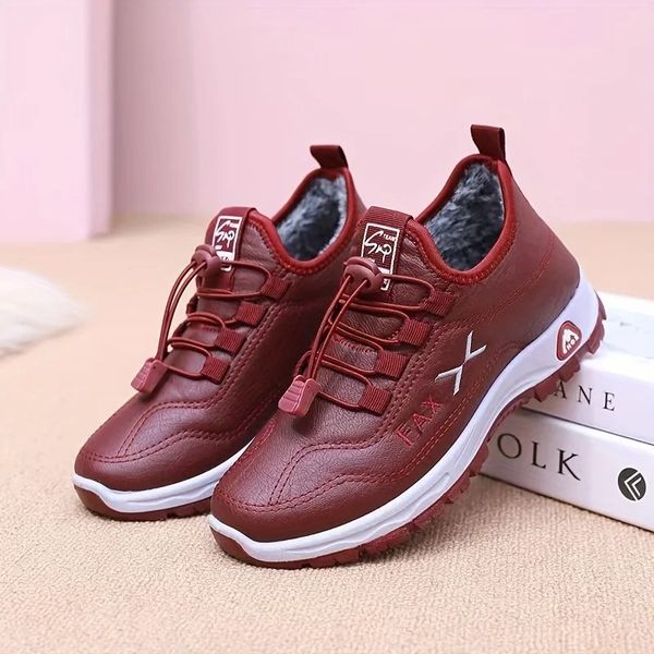Chaussures orthopédiques pour femmes avec doublure en peluche 