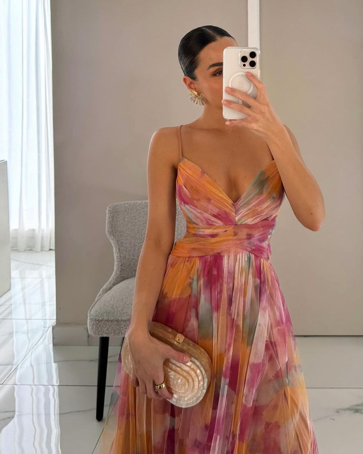 Frostine™ | Robe longue florale et romantique 