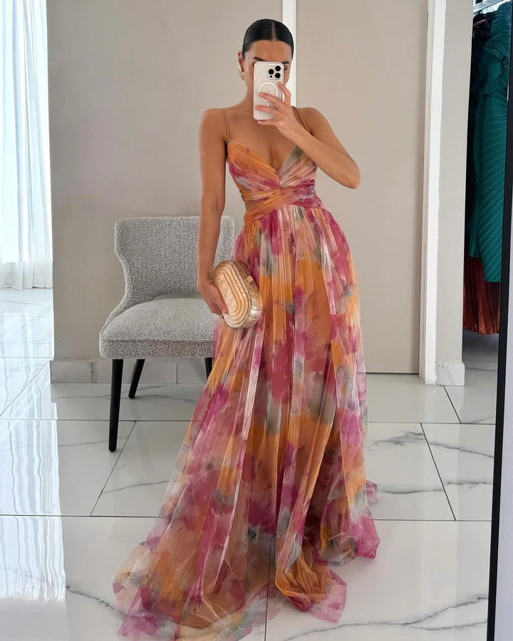 Frostine™ | Robe longue florale et romantique 