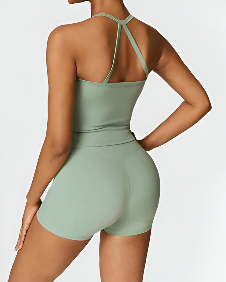 Elin™ | Seamless Fit Shorts & Tank Set