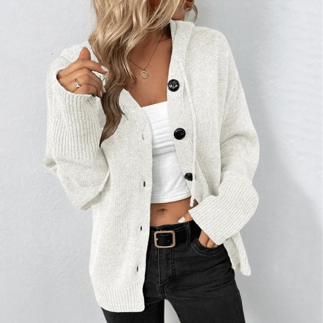 Brittan | Cardigan tricoté avec boutons 