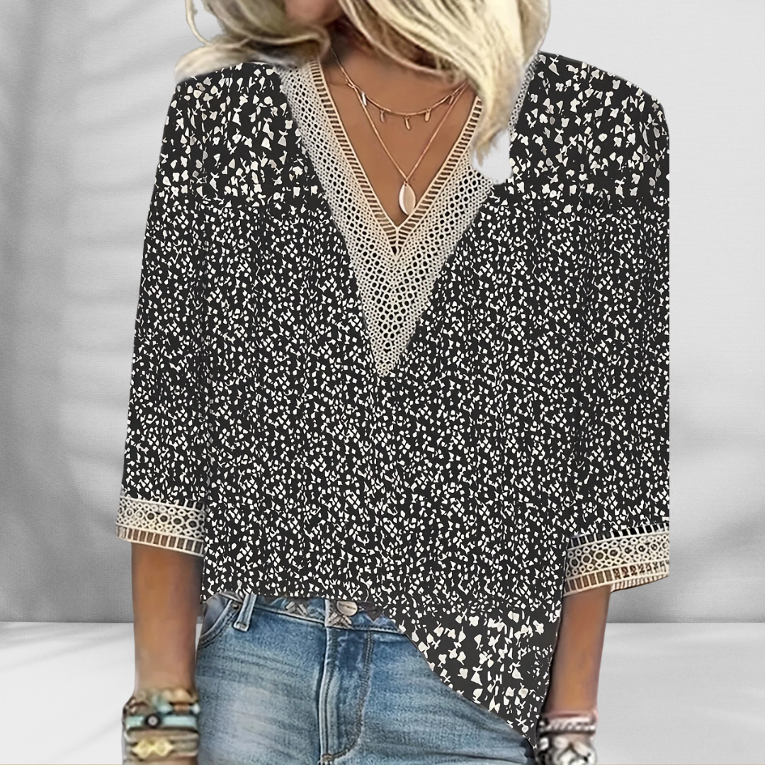 Alis - Blouse Bohème Élégante 