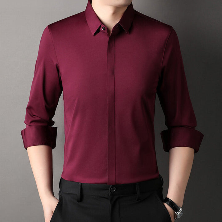 Chemise extensible sans plis 