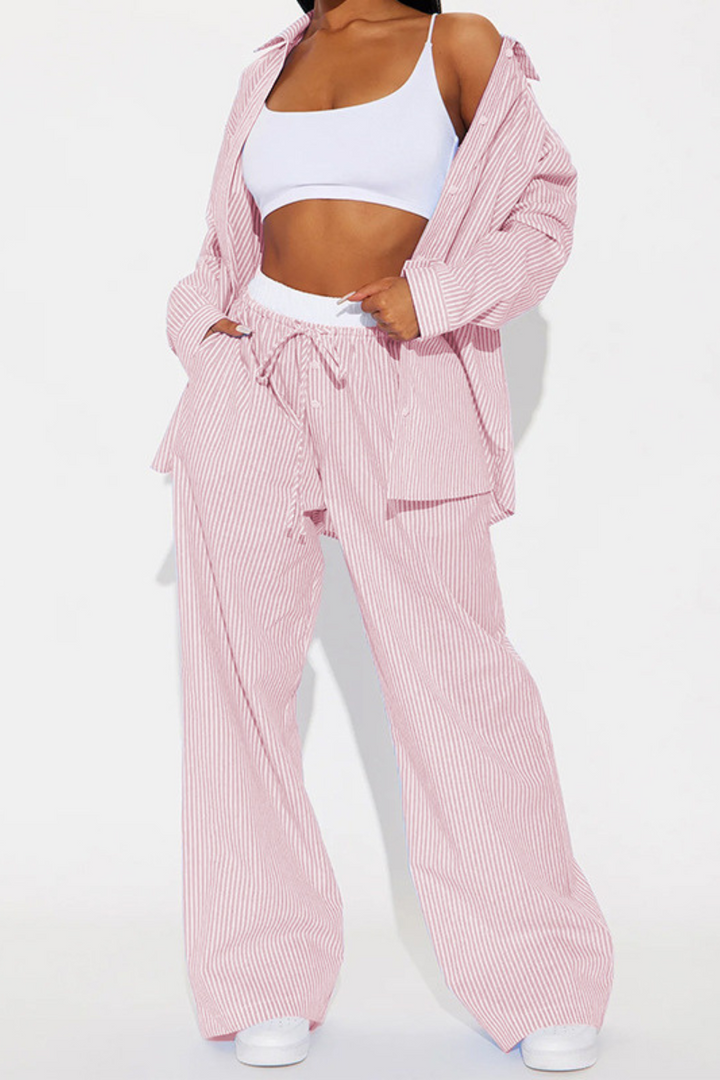 Tessa™ | Striped Comfortable Two-Piece Set