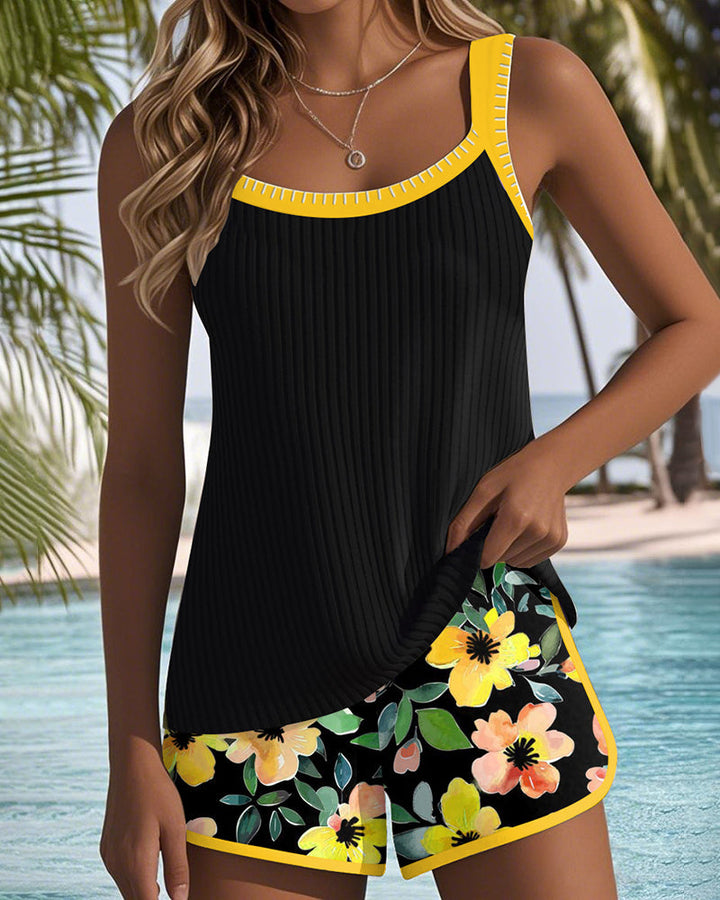 Birgitt™ | Ensemble de tankini floral élégant 