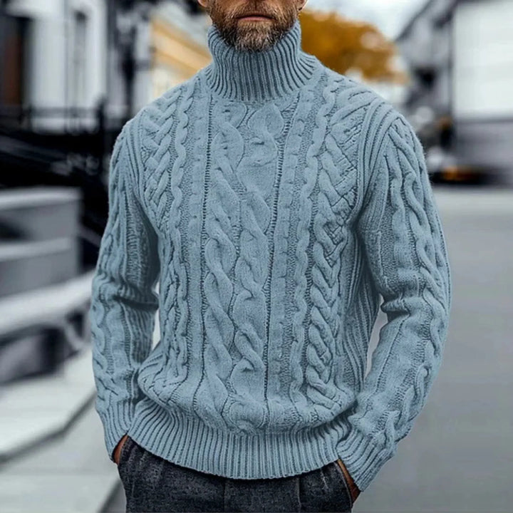 Harald - Pull en maille torsadée vintage 