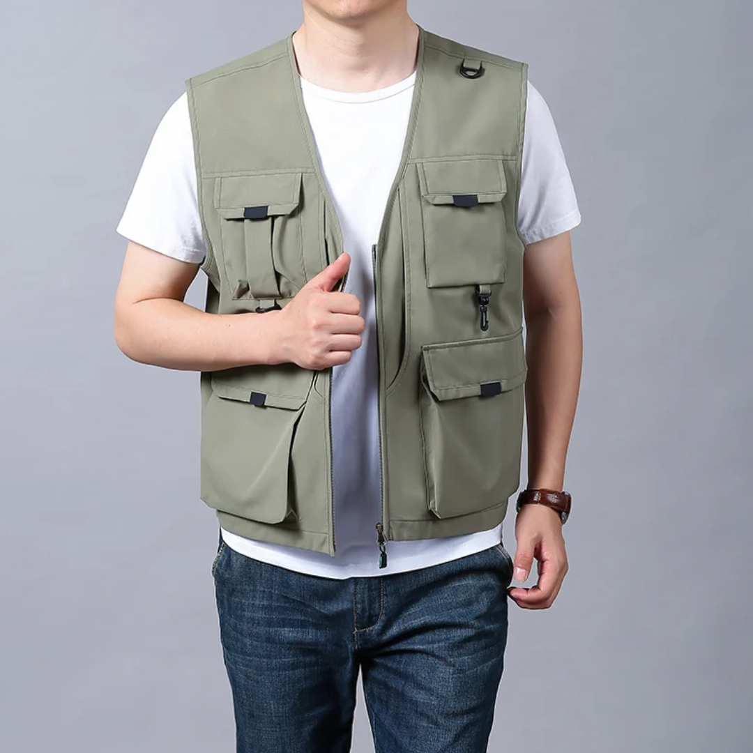 Cristiano™ | Breathable Cargo Vest with Multiple Pockets