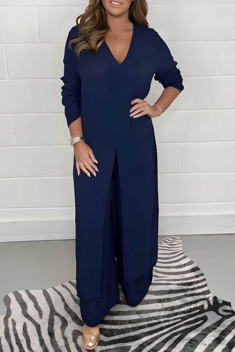 Michelle™ | Short Sleeve Top + Wide Pants