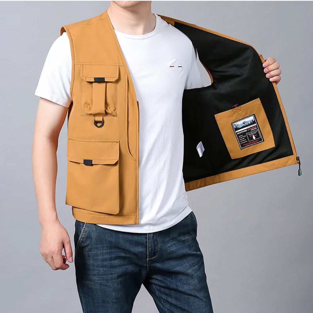 Cristiano™ | Breathable Cargo Vest with Multiple Pockets