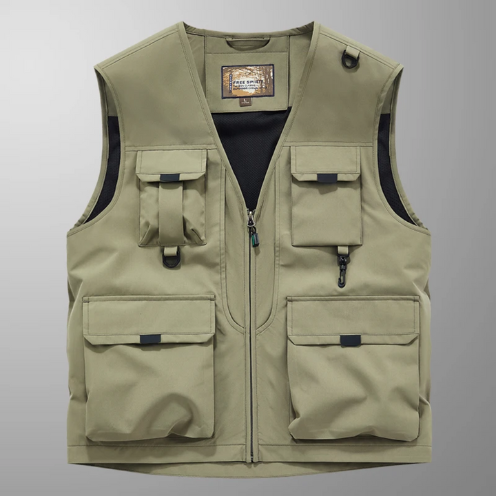 Cristiano™ | Breathable Cargo Vest with Multiple Pockets