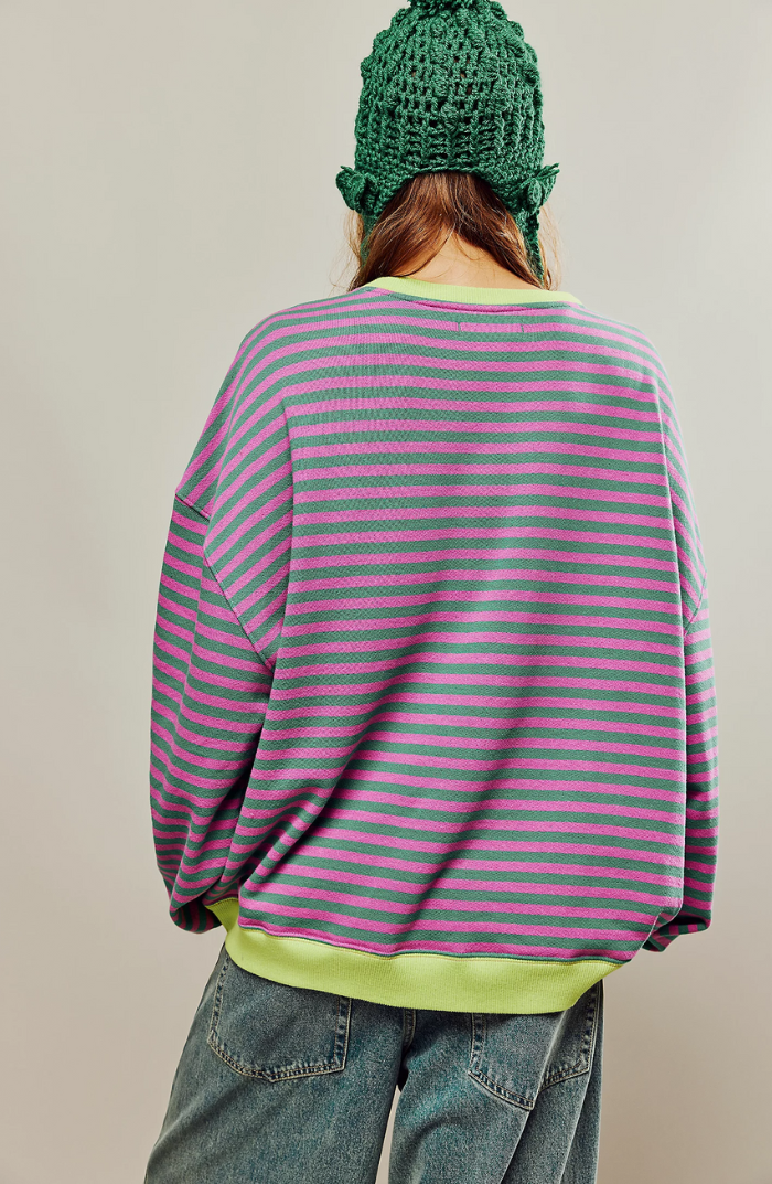 Salvatore™ | Striped Oversized Knit Sweater
