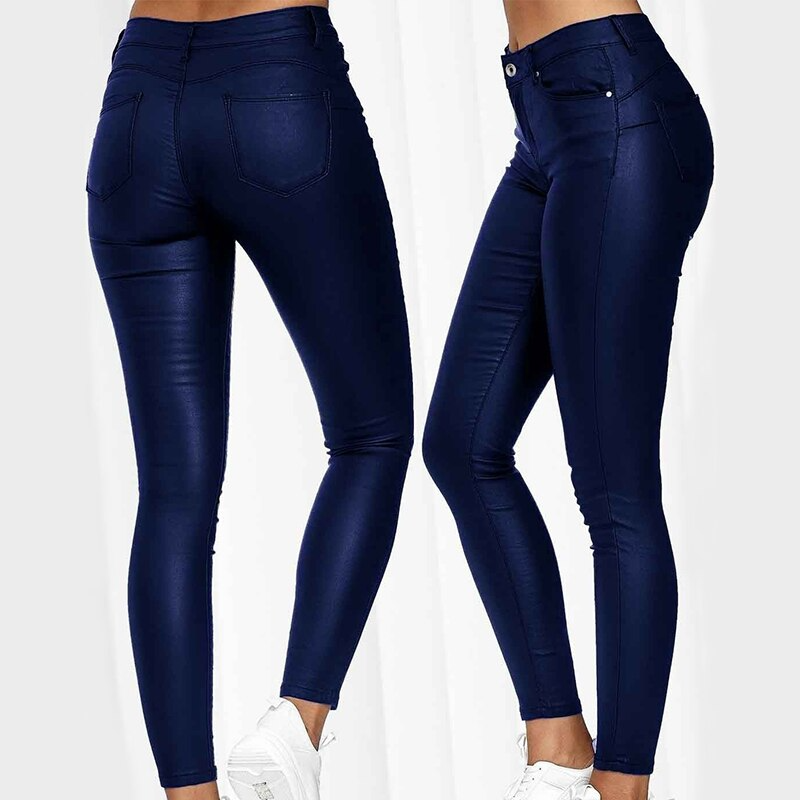 Pantalon en cuir extensible Lexi 