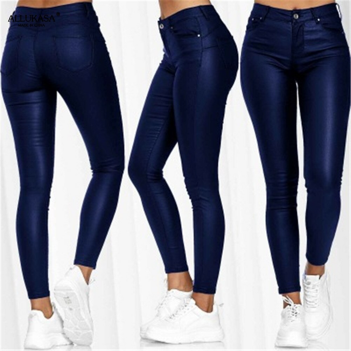 Pantalon en cuir extensible Lexi 