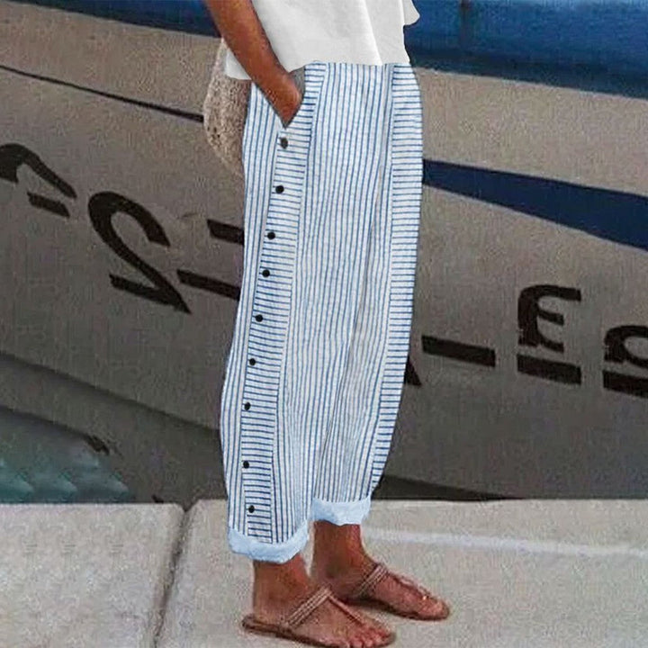 Pantalons décontractés avec poches latérales 