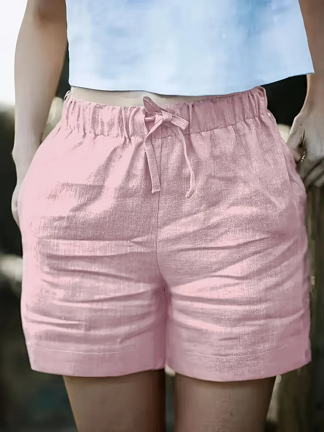 Shorts d'été décontractés avec poches pour femmes 