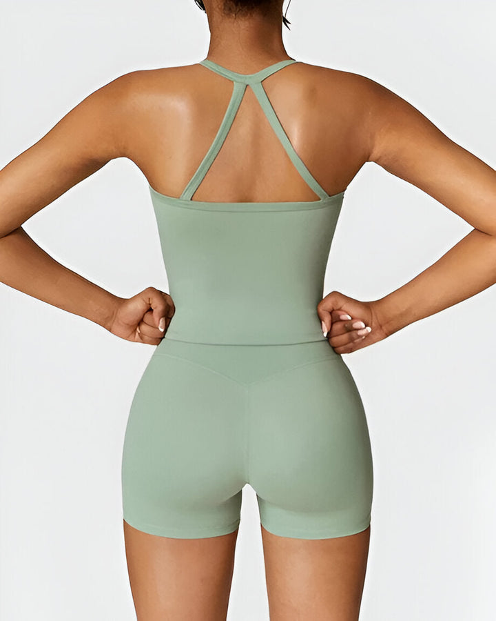 Elin™ | Seamless Fit Shorts & Tank Set