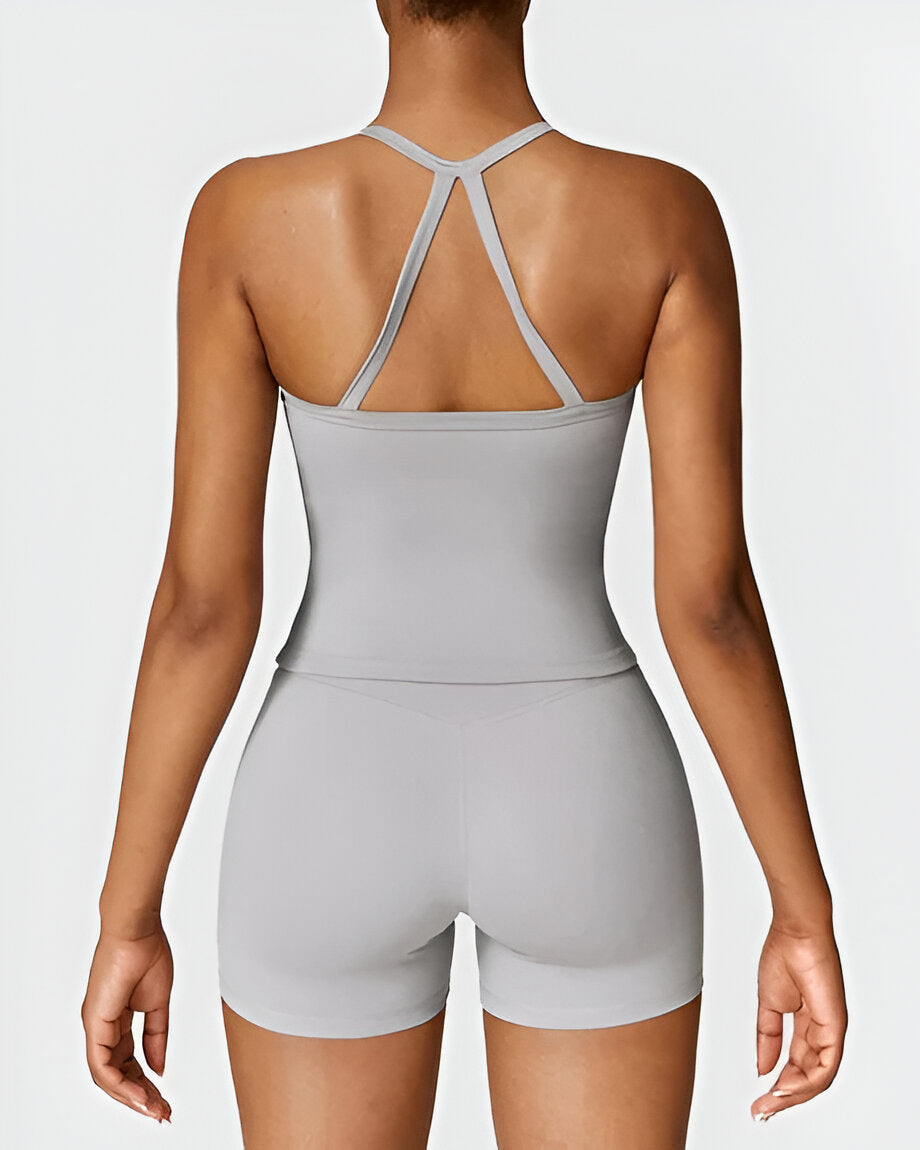 Elin™ | Seamless Fit Shorts & Tank Set