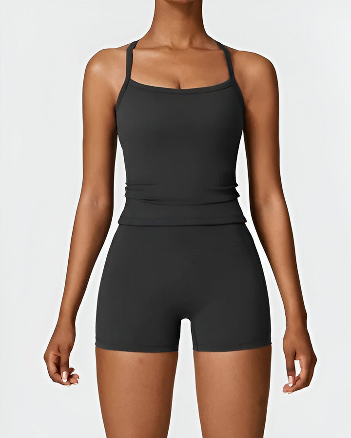 Elin™ | Seamless Fit Shorts & Tank Set