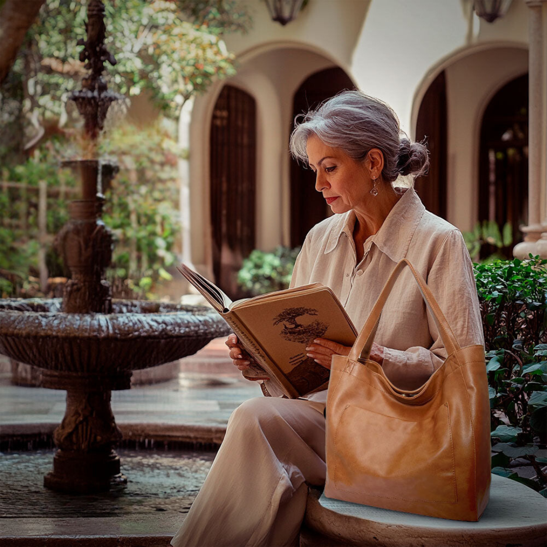 Marigold | Sac à bandoulière de luxe exquis en matériau doux 