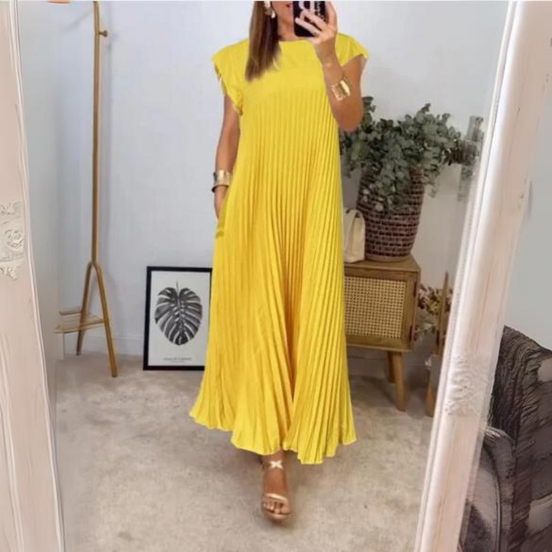 Seline® | Robe plissée légère et fraîche 