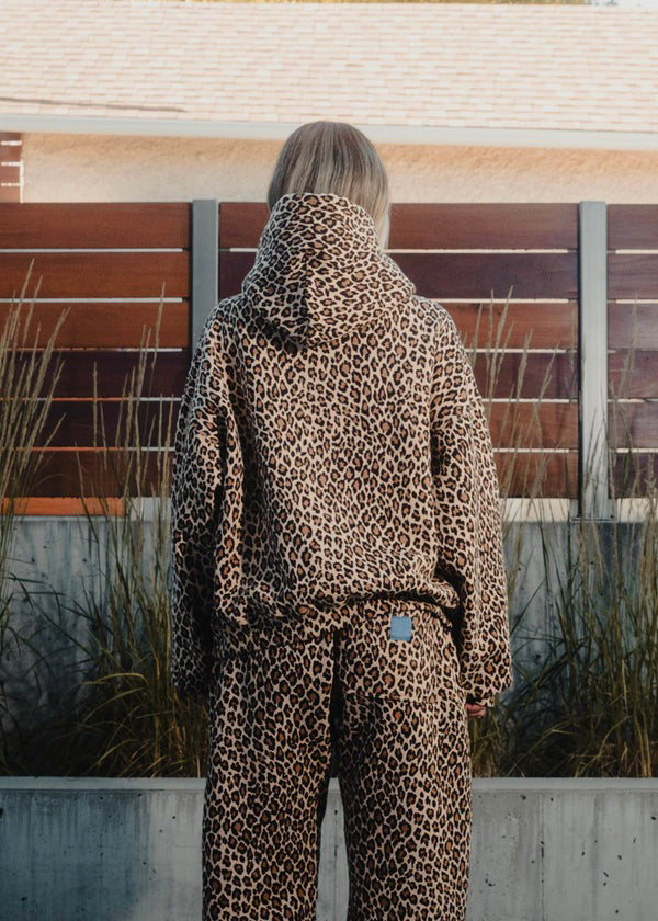 Noémie - Sweat à capuche chic léopard 