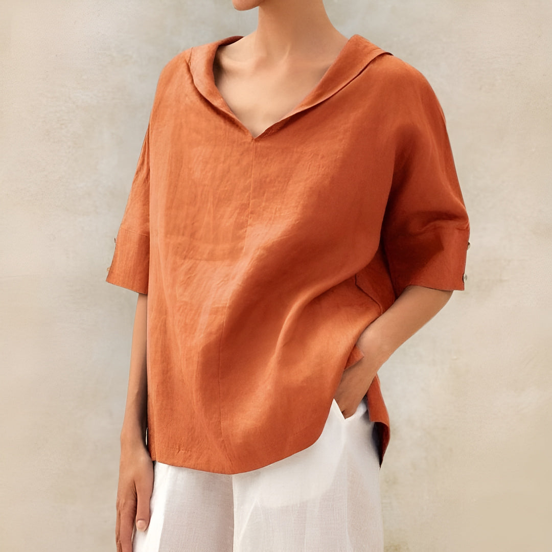 Lyndzi - Blouse Légère Élégante 