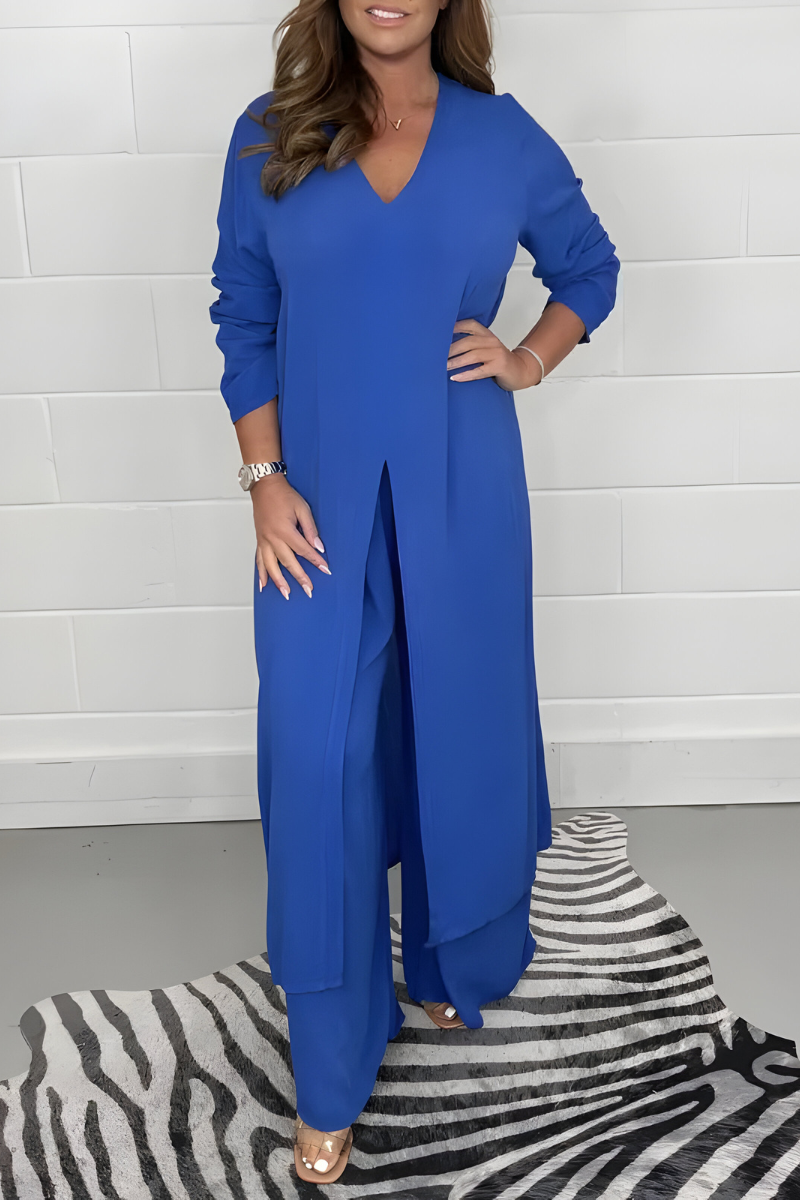 Michelle™ | Short Sleeve Top + Wide Pants
