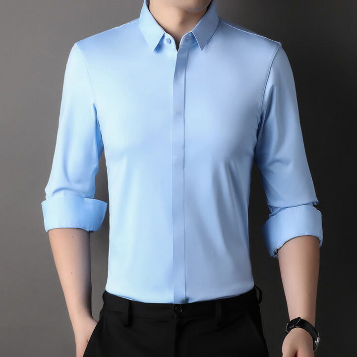 Chemise extensible sans plis 