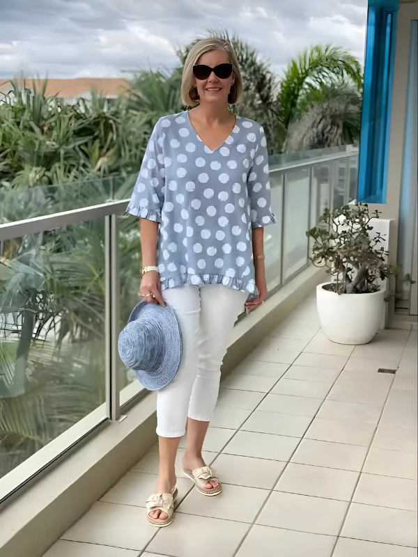 Dulce | Haut imprimé vintage 