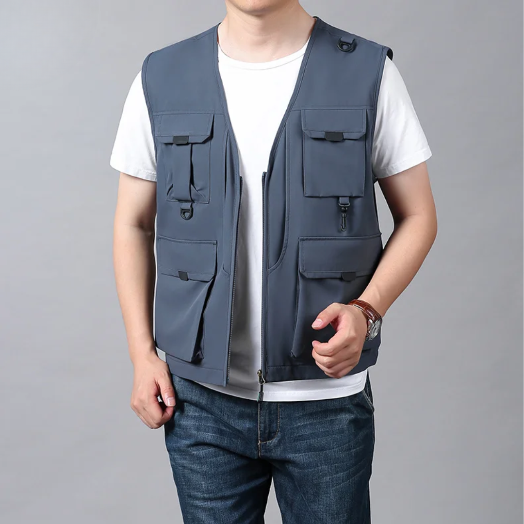 Cristiano™ | Breathable Cargo Vest with Multiple Pockets